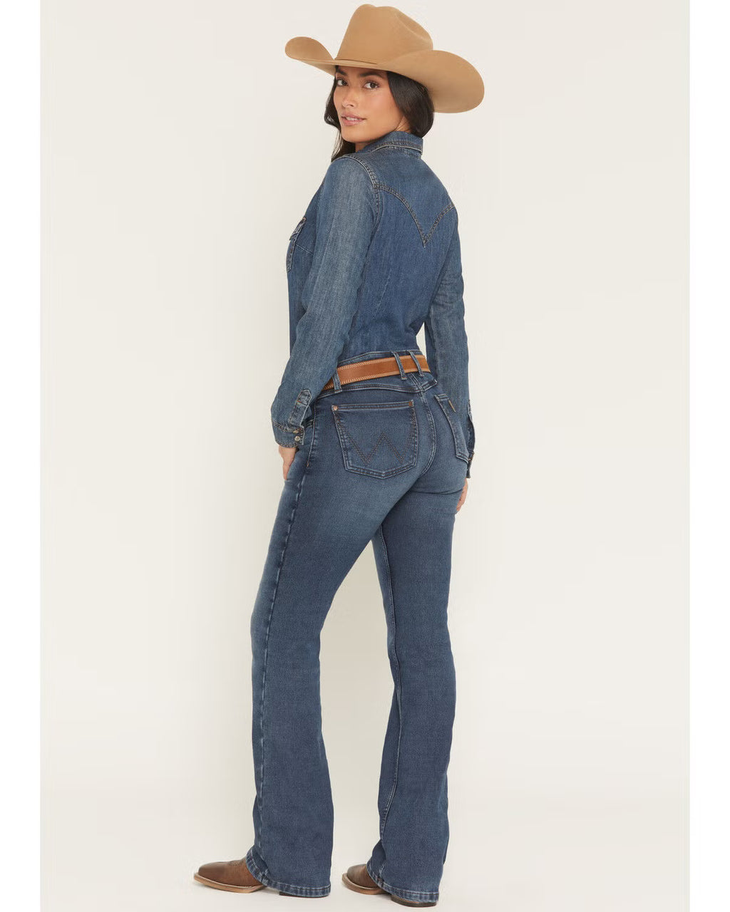 WRANGLER RETRO WOMEN'S MAE LINED BOOTCUT DENIM JEANS 112367544