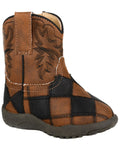 INFANTS BOYS BLACK AND TAN PATCHWORK 09-016-1902-3643