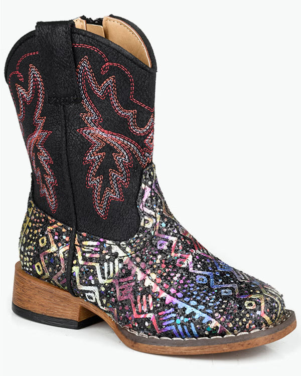 ROPER TODDLER GIRLS' COWBABIES GLITTER  BOOTS 09-017-1903-3775