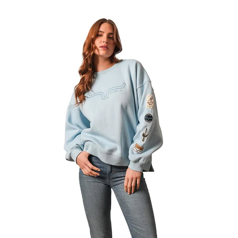 KIMES RANCH WOMEN'S SAGUARO PATCH CREW NECK