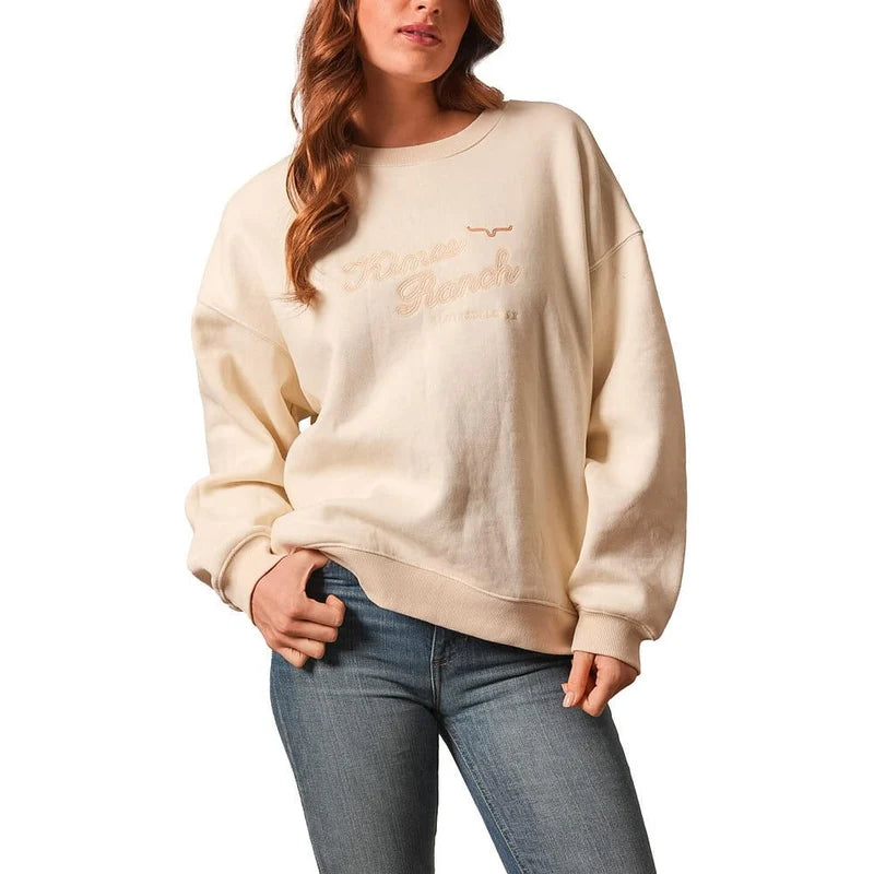 KIMES RANCH WOMEN'S NATURAL SOLANA CREW NECK