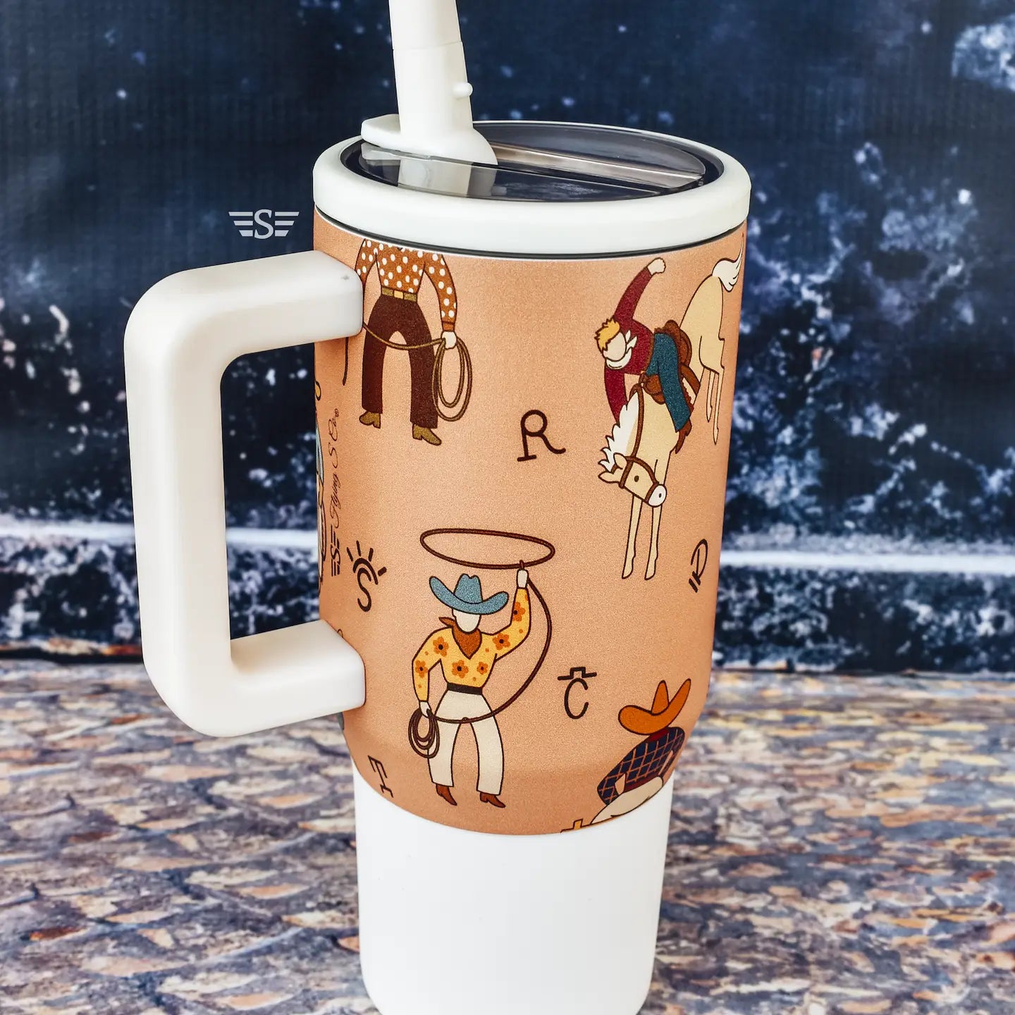 Life of A Cowboy Flip Lid Tumbler 20oz