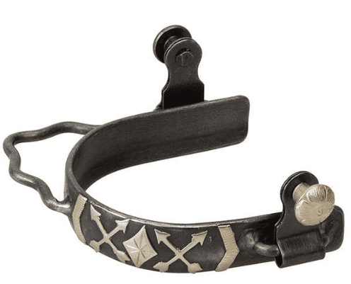 WEAVER® LADIES FLORAL CROSS BLACK BUMPER BARREL SPUR  25500-53-12