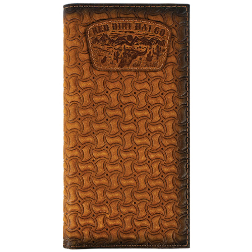 2610168766  Men’s Rodeo Wallet – Tan Windmill Basketweave