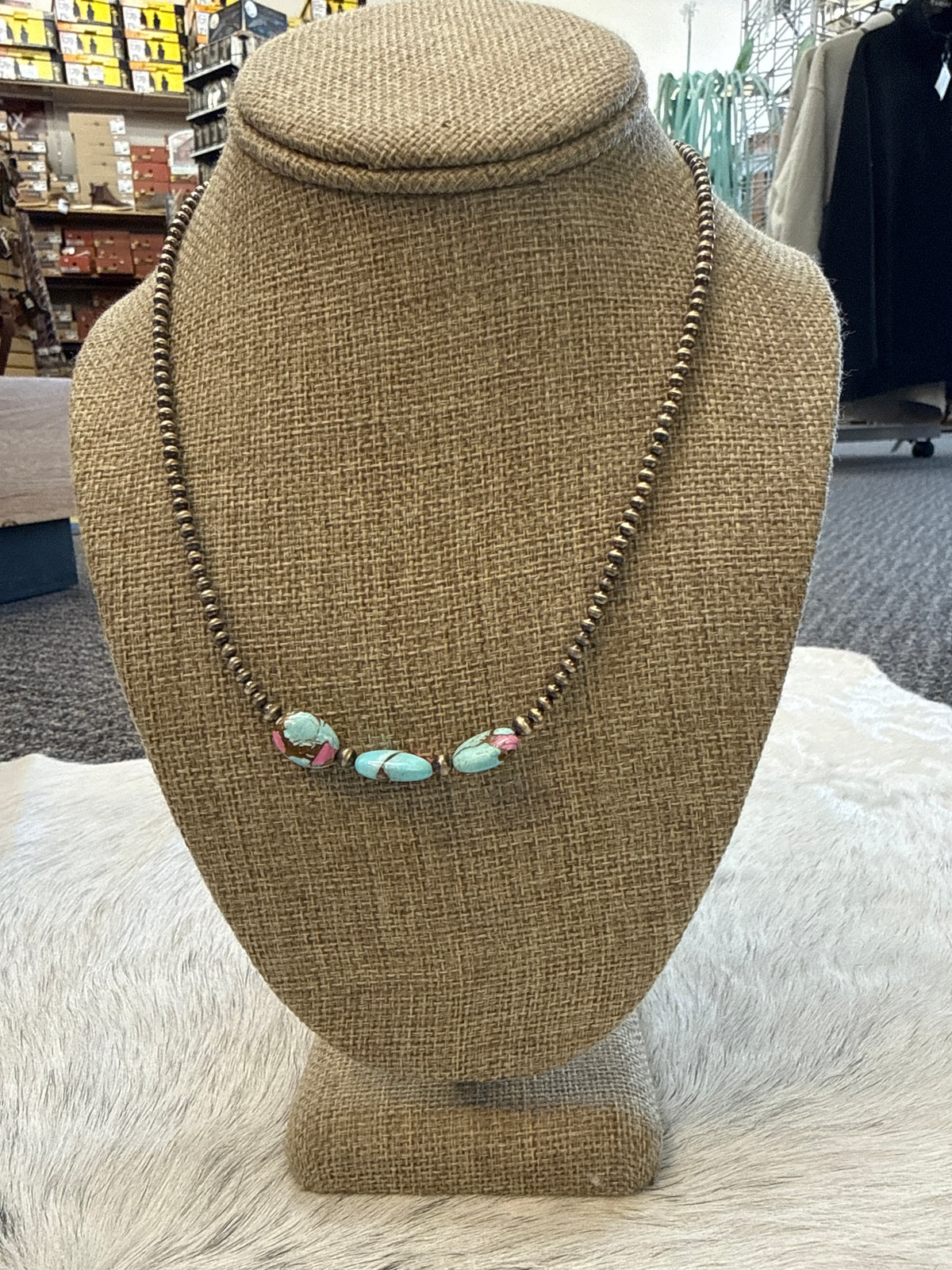 Cotton Candy 18” Navajo Pearl