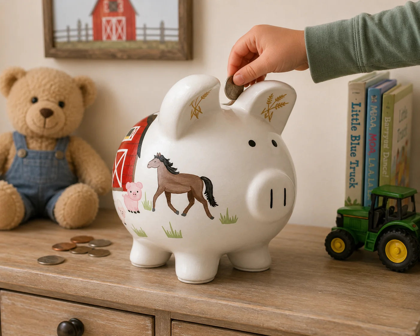 Barnyard Large Piggy Bank 36917