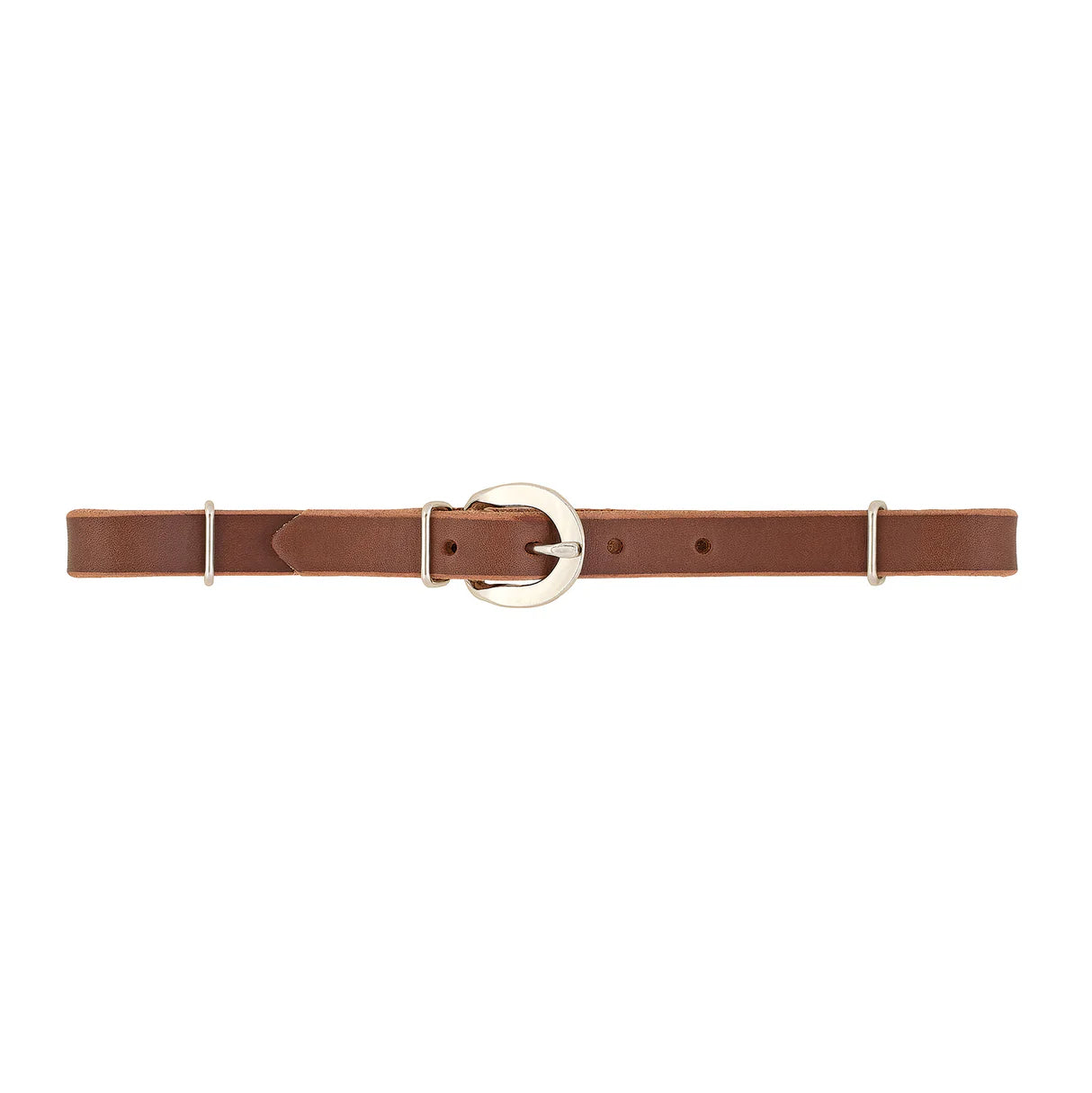 Straight Bridle Leather Curb Strap, Rich Brown 30-1360