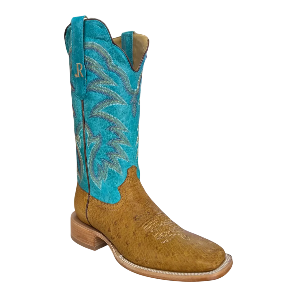 R. WATSON MEN'S ANTIQUE SADDLE SMOOTH OSTRICH RW5008-2