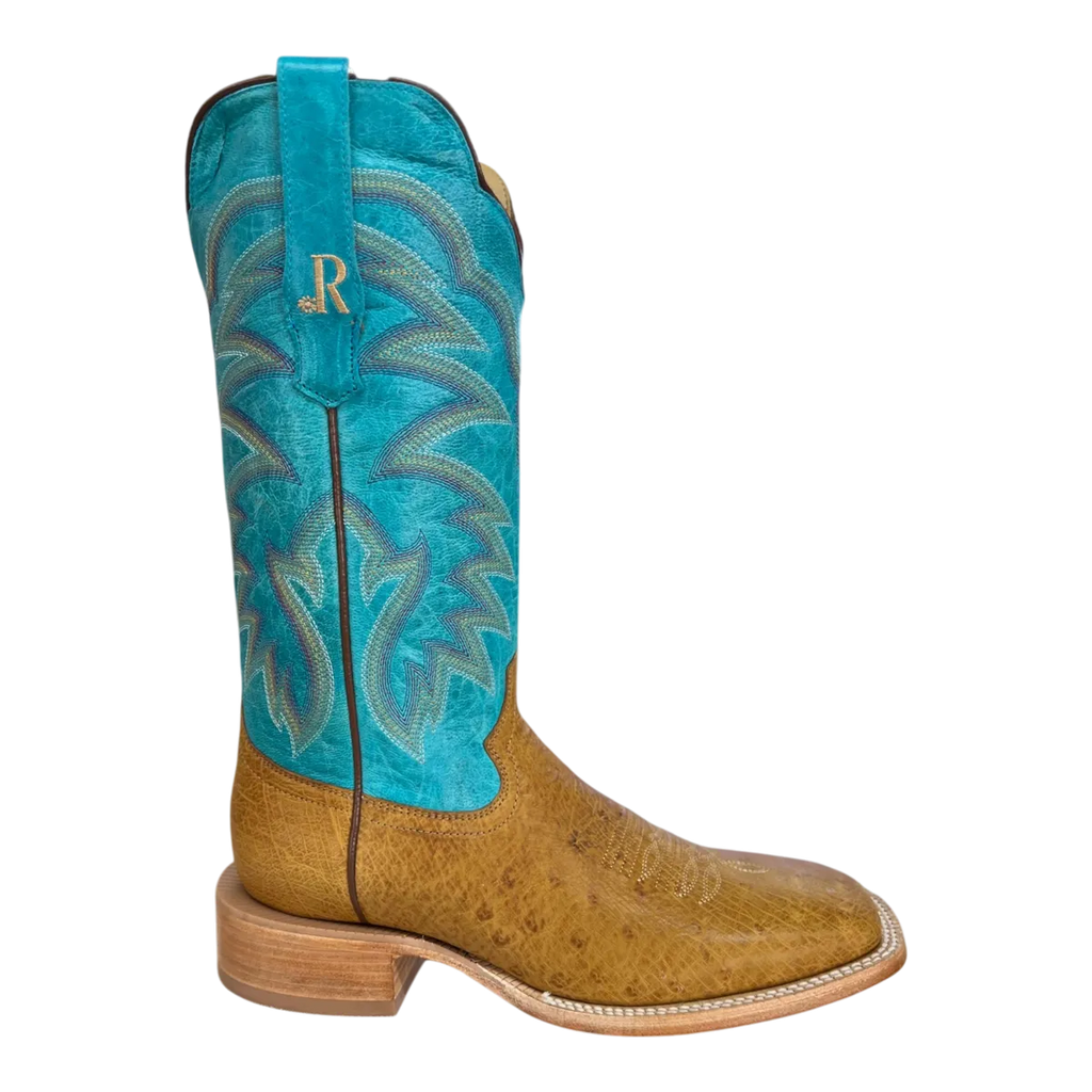 R. WATSON MEN'S ANTIQUE SADDLE SMOOTH OSTRICH RW5008-2