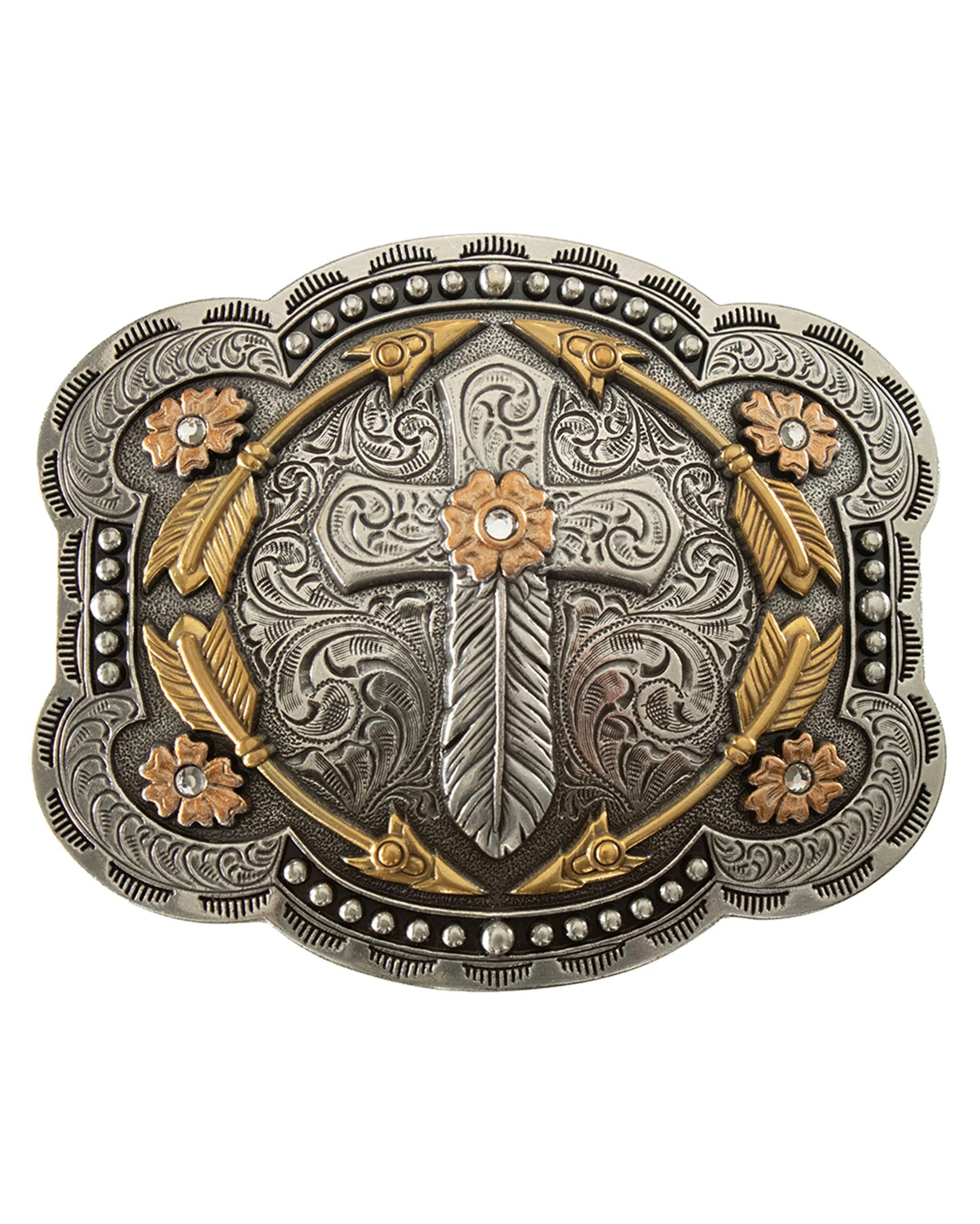 Cross and Arrows Belt Buckle 37947
