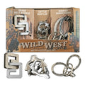 GS049 Wild West 3-Piece Metal Brain Teaser Gift Set