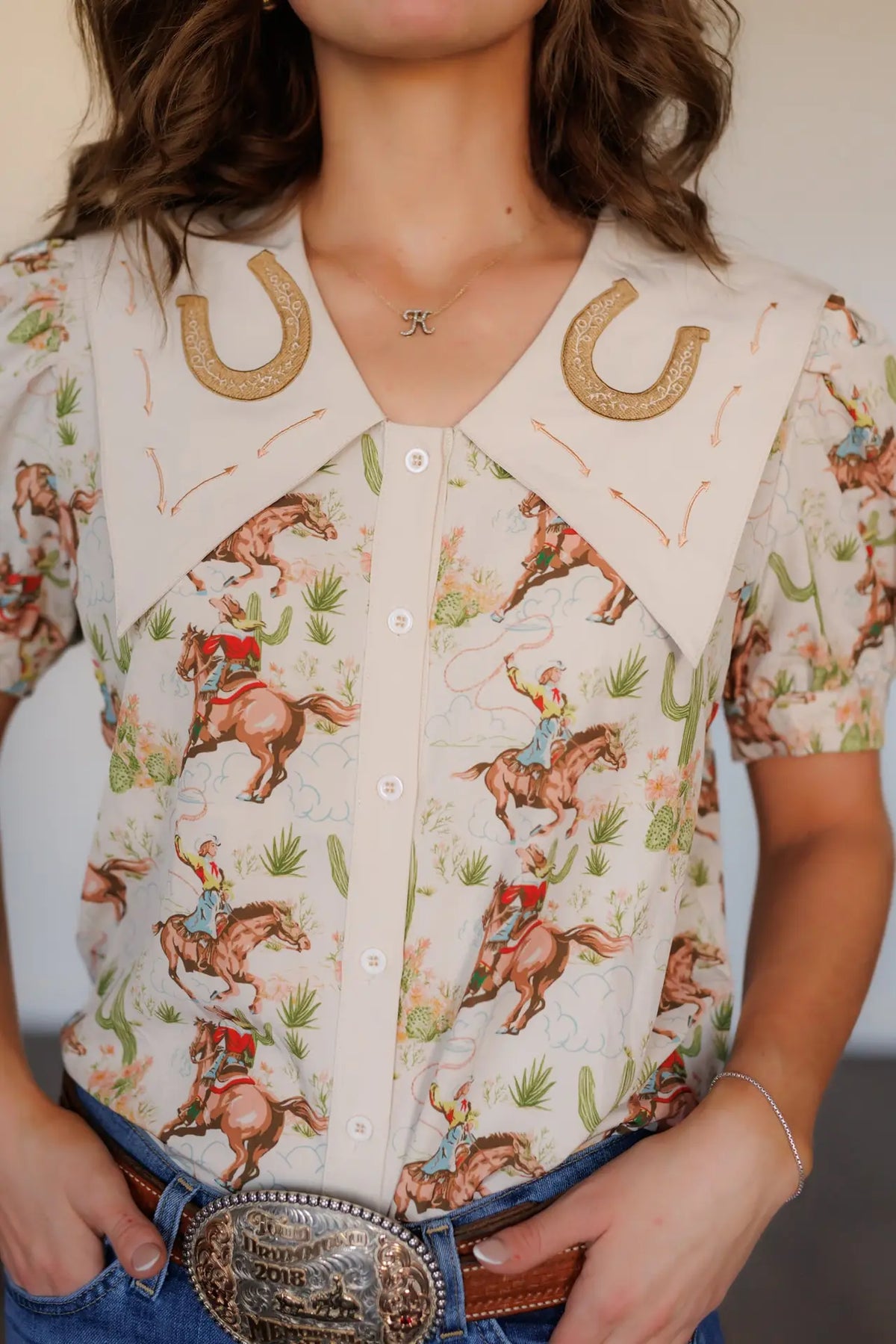 HH3026 CACTUS COWGIRL TOP