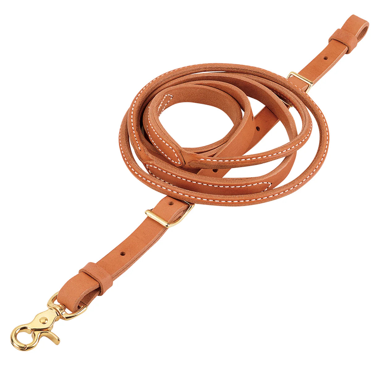Russet Harness Leather Round Roper & Contest Reins, 3/4" 50-1508