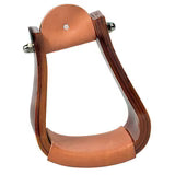Sloped Wooden Roper Stirrup with Leather 30-3131