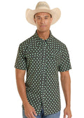 Rock & Roll TEK CORE GEO PRINT SS BLACK & GREEN BMN3S08699
