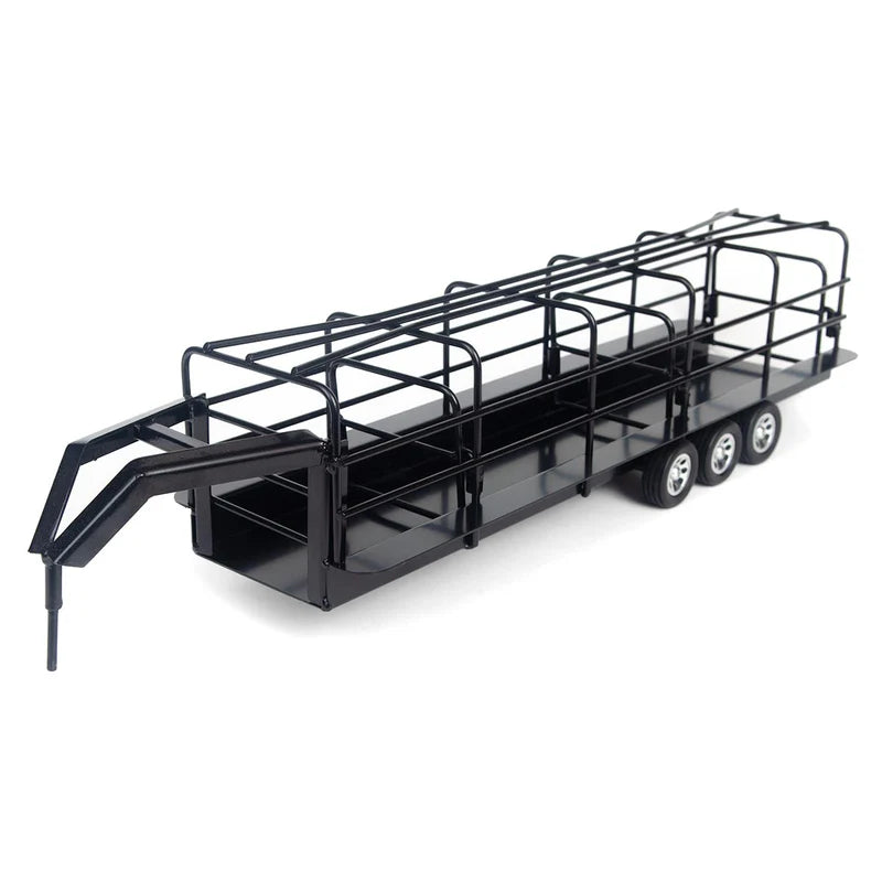 Little Buster Toys Black Gooseneck Long Trailer with Split Gates 200849