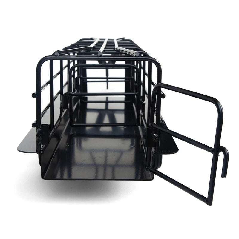 Little Buster Toys Black Gooseneck Long Trailer with Split Gates 200849