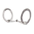 Floral Engraving with Black Accents, 5" Snaffle Mouth 25-6020