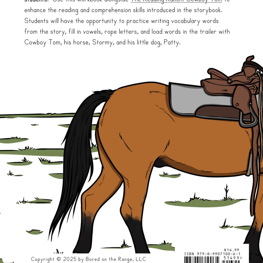 The Reading Ranch Cowboy Tom: Workbook One