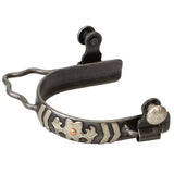 Ladies Barrel Spurs with Chevron/ Floral Design 25500-53-12