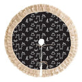 Black Brand Christmas Tree Skirt TRESKT004
