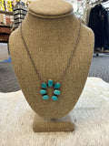 Kingman Turquoise Naja Necklace 002393