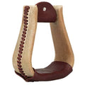 Natural Rawhide Covered Stirrups 30780-72-06