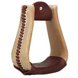 Natural Rawhide Covered Stirrups 30780-72-06