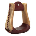 Natural Rawhide Covered Stirrups 30780-76-06