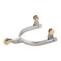 Men’s Roping Spurs with Engraved Band and Rosebud Rowel 25-8500