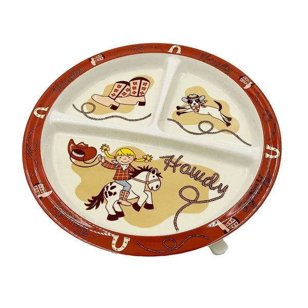 A1573 Divided Suction Plate | Howdy Cowgirl