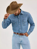 COWBOY CUT® LONG SLEEVE WESTERN SNAP DENIM WORKSHIRT 70127SW