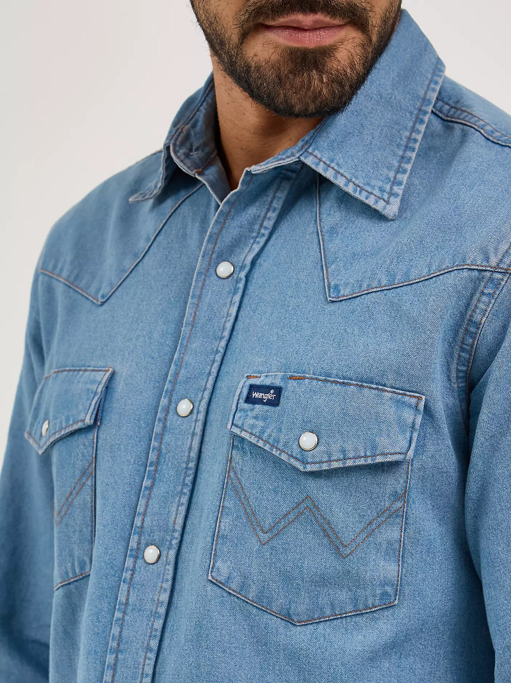 COWBOY CUT® LONG SLEEVE WESTERN SNAP DENIM WORKSHIRT 70127SW