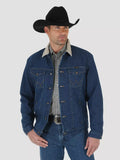 MEN'S WRANGLER® BLANKET LINED CORDUROY COLLAR DENIM JACKET 74270PW