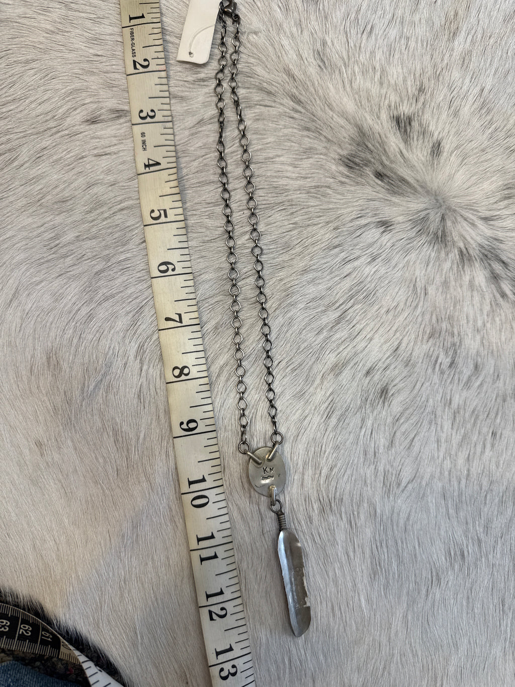 Turquoise Feather Necklace 018491