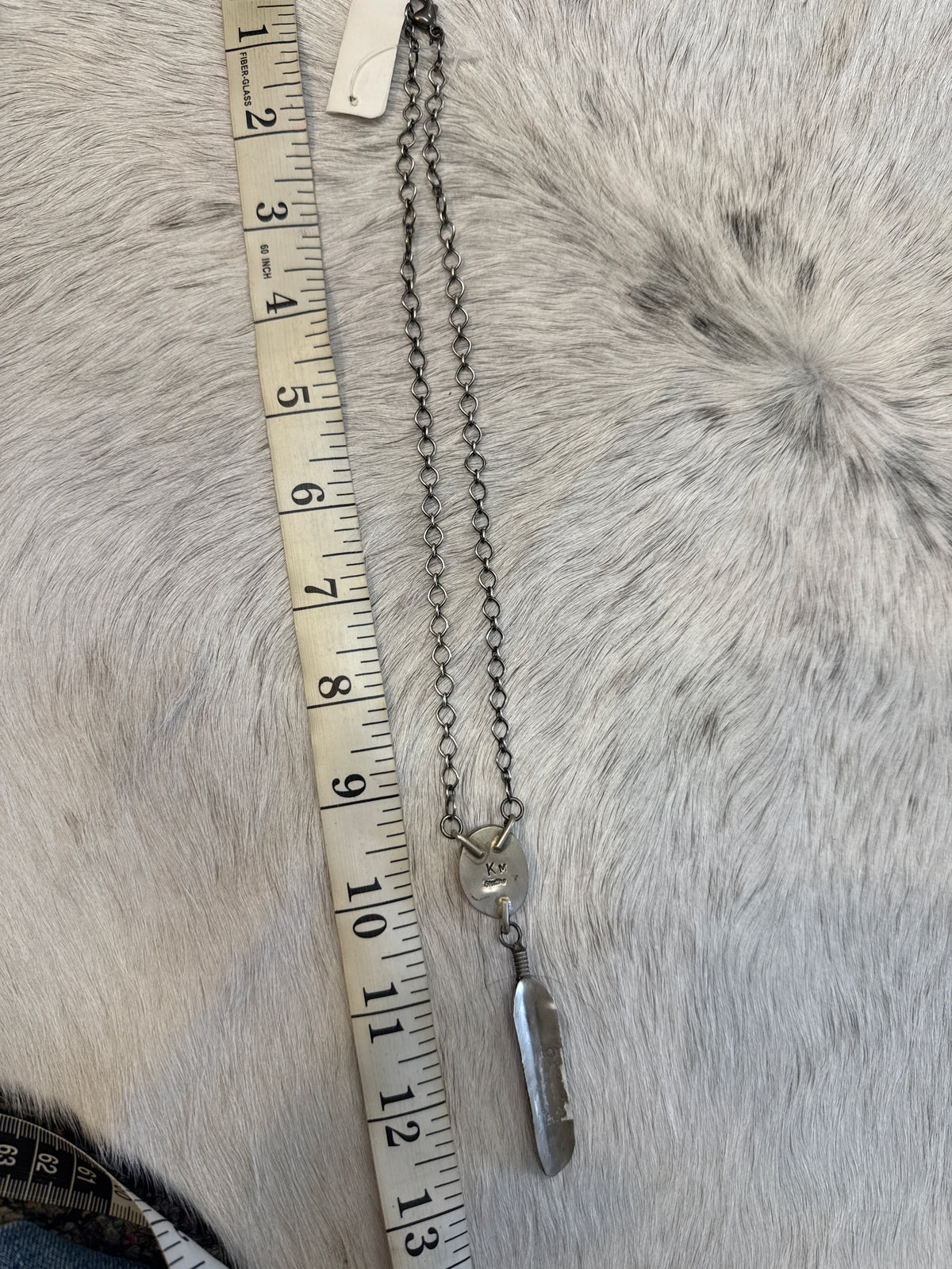 Turquoise Feather Necklace 018491