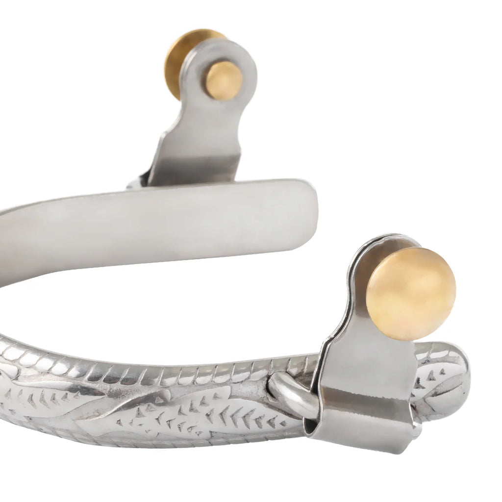 Ladies Roping Spurs with Engraved Band 25-8318