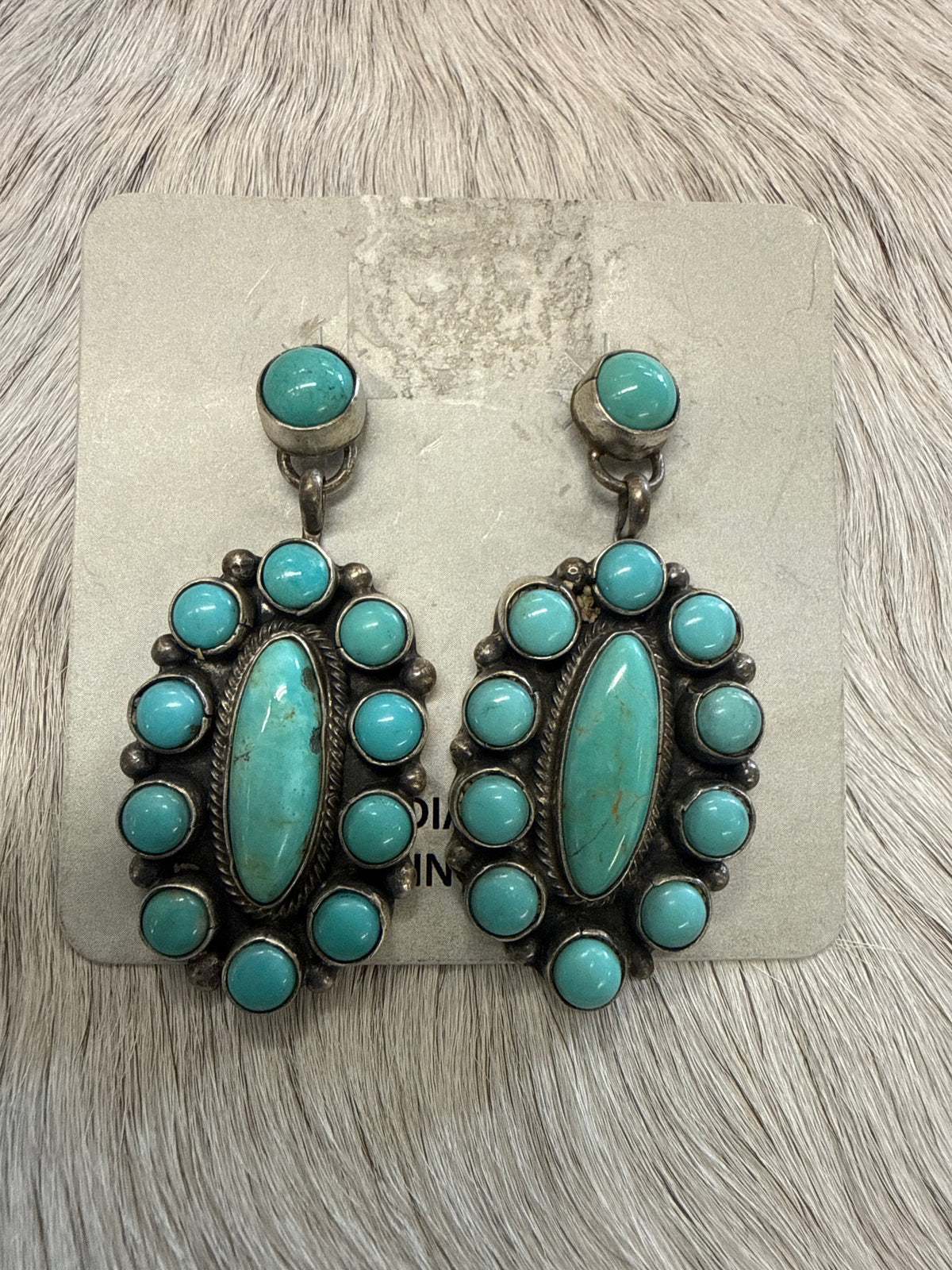 Turquoise Drop Earrings 110923