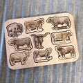 Western Kids Cow Puzzle