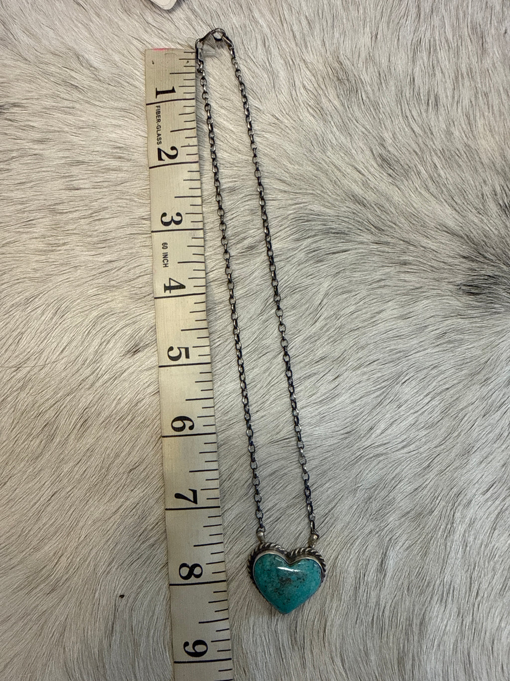 Turquoise Heart Necklace 002390