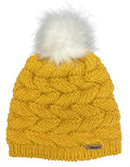 Fifi Chunky Stitch Beanie with Faux Fur Pom 87-980