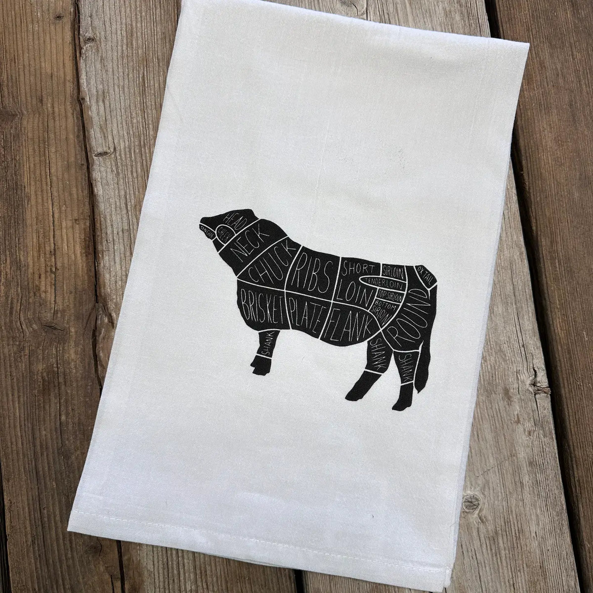 Beef Cuts - Western Tea Towel