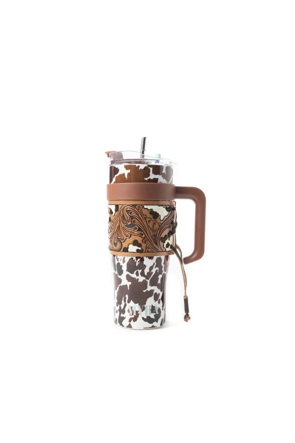 Wide Wyoming Tumbler In Brown And White S-12053