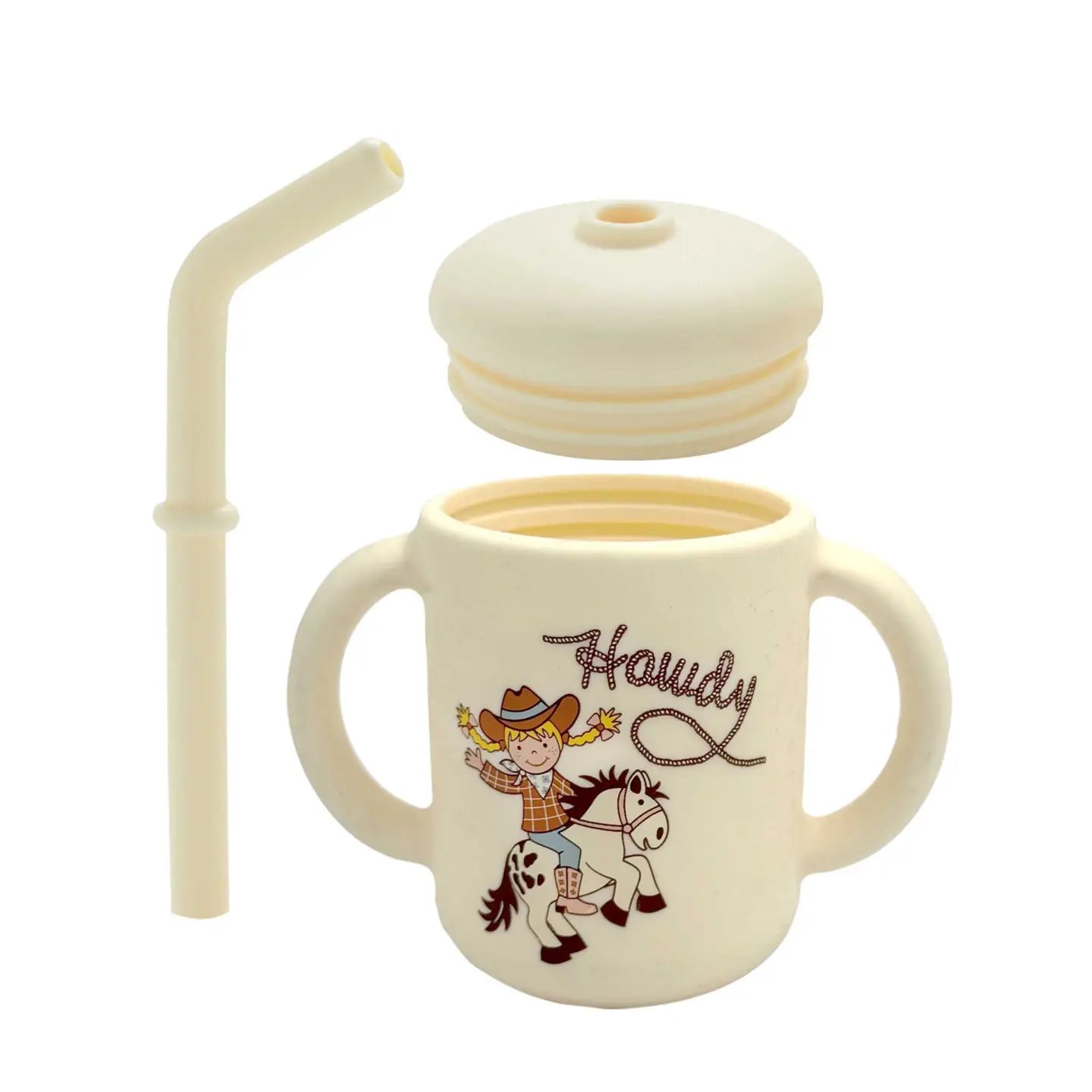 A1575 Fresh & Messy Sippy Cup | Howdy Cowgirl