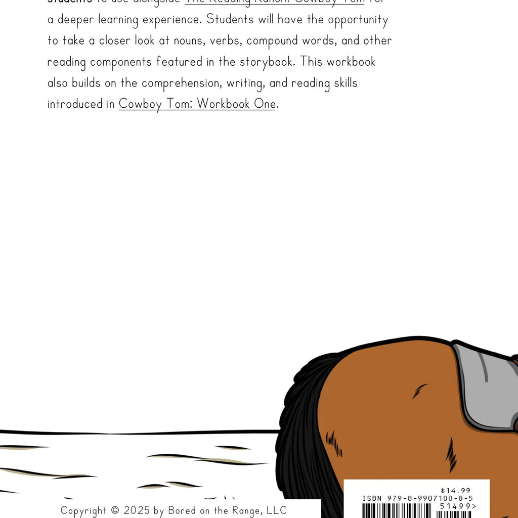 The Reading Ranch Cowboy Tom: Workbook Two