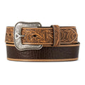 A1042902 Ariat Men's Crocodile Inlay Belt