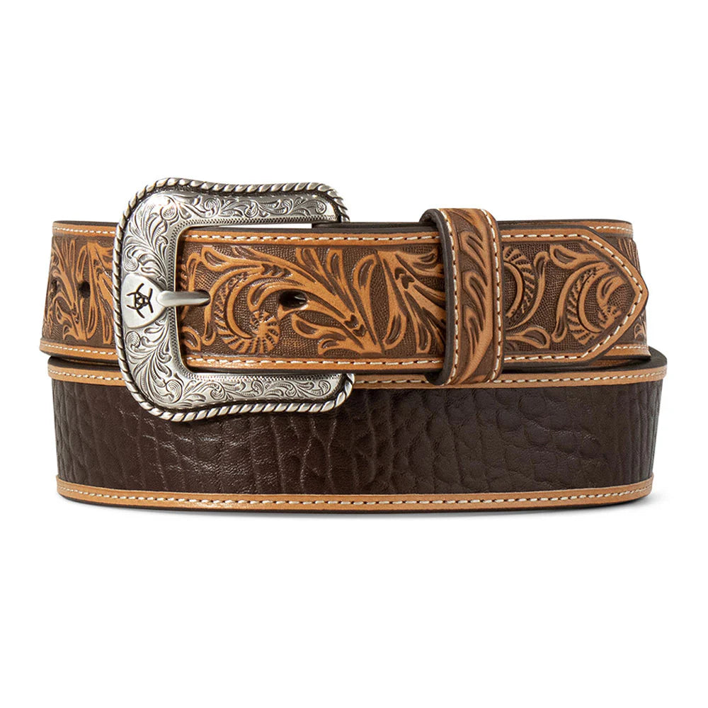 A1042902 Ariat Men's Crocodile Inlay Belt
