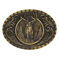 A507C Heritage Outdoor Series Wild Stag Carved Buckle