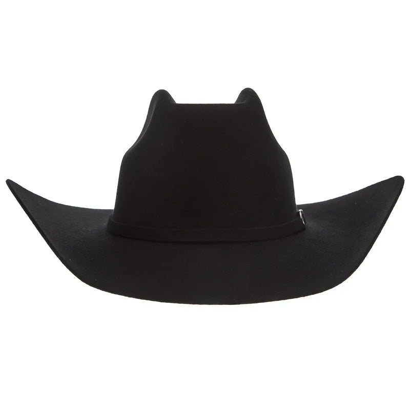 ARIAT 2X BLACK PRECREASED WOOL HAT 4.25IN BRIM HAT A7520201