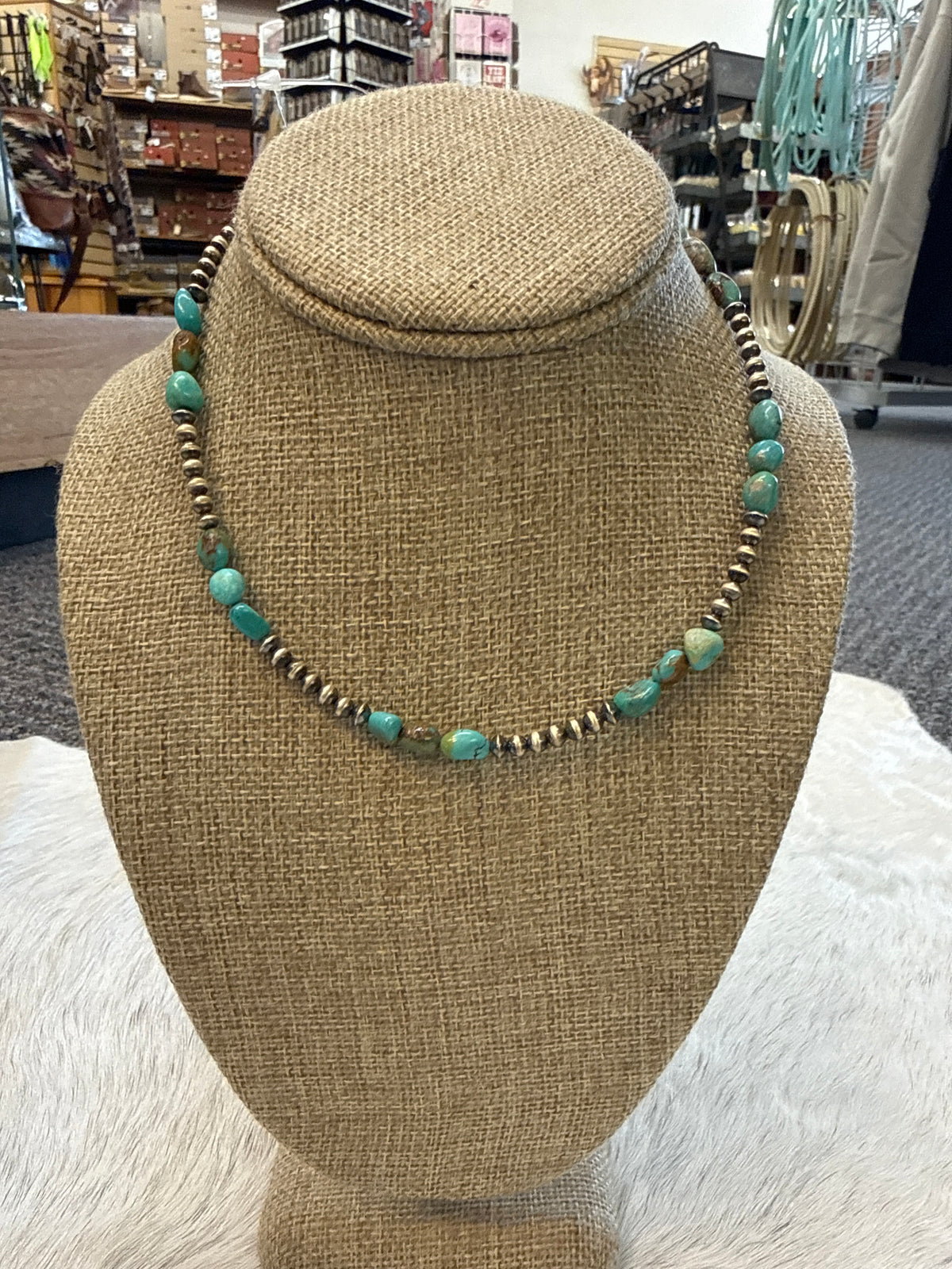 Turquoise 18” pearls 097154